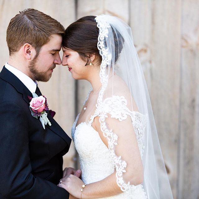 J & B Bridals bride on her wedding day