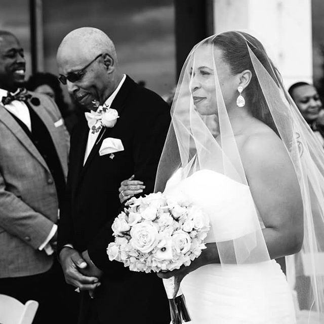 J & B Bridals bride on her wedding day